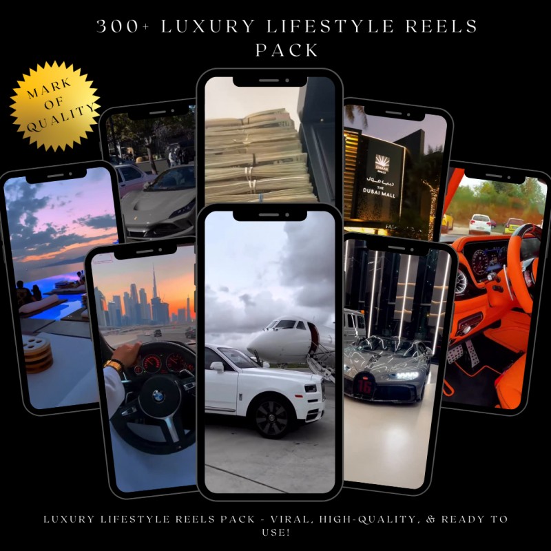 🔥 Luxury Lifestyle Reels Pack – Viral, High-Quality, & Ready to Use!