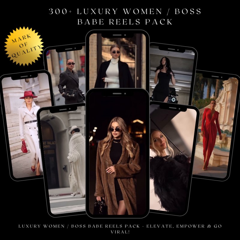 💅 Luxury Women / Boss Babe Reels Pack – Elevate, Empower & Go Viral!