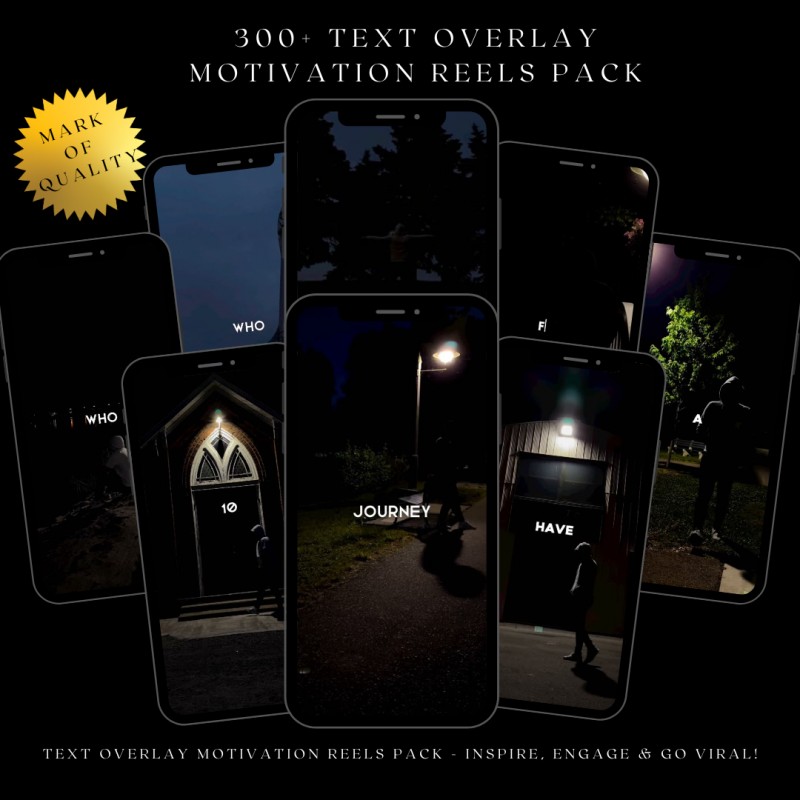 📝 Text Overlay Motivation Reels Pack – Inspire, Engage & Go Viral!