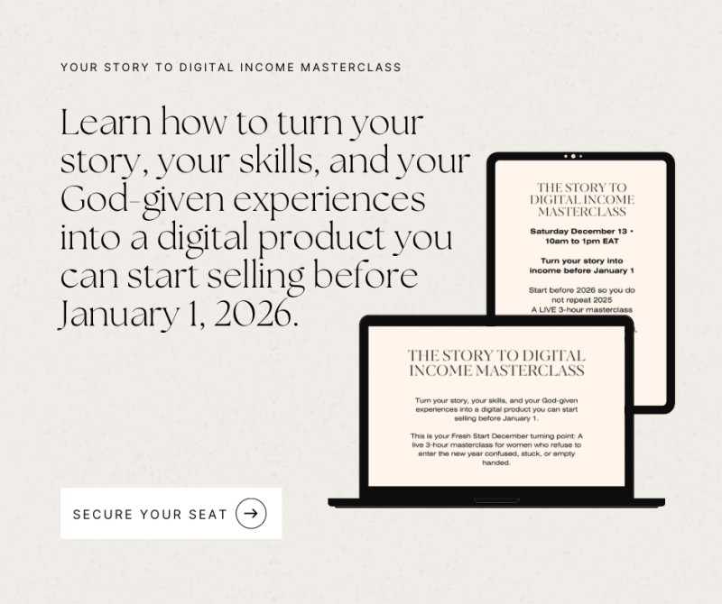 The Story to Digital Income Masterclass