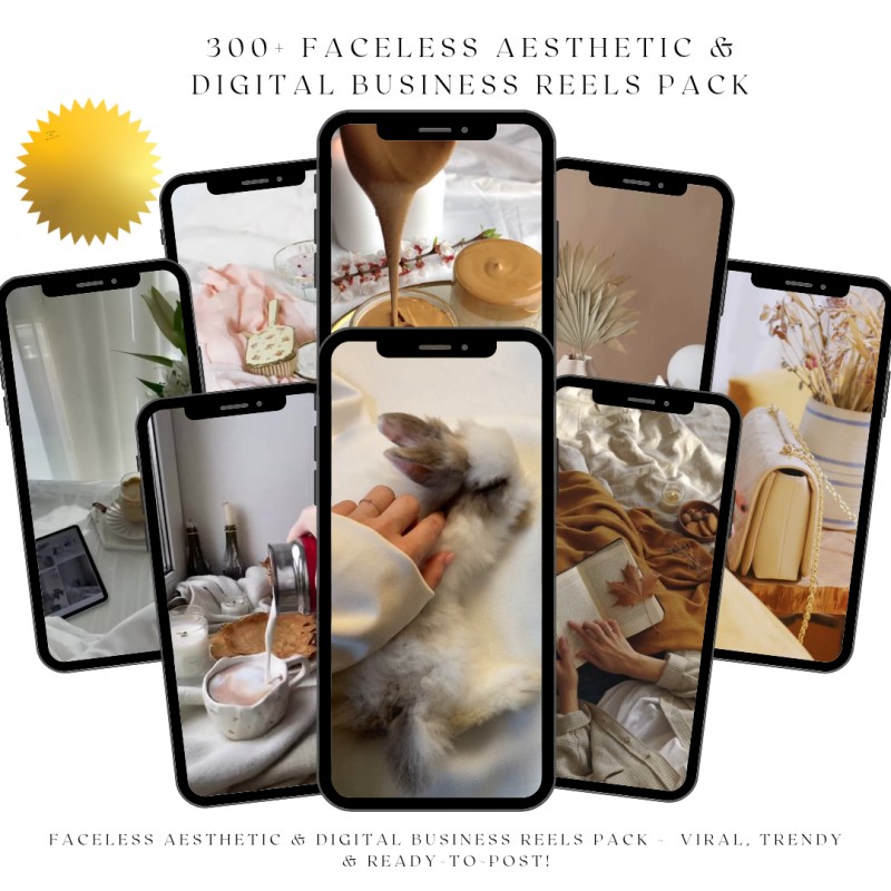 🎨 The Ultimate 4000+ Faceless Aesthetic & Digital Business Reels Pack – Viral, Trendy & Ready-to-Post!