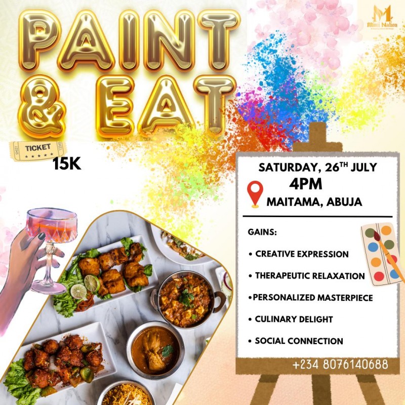 Paint and Eat Ticket