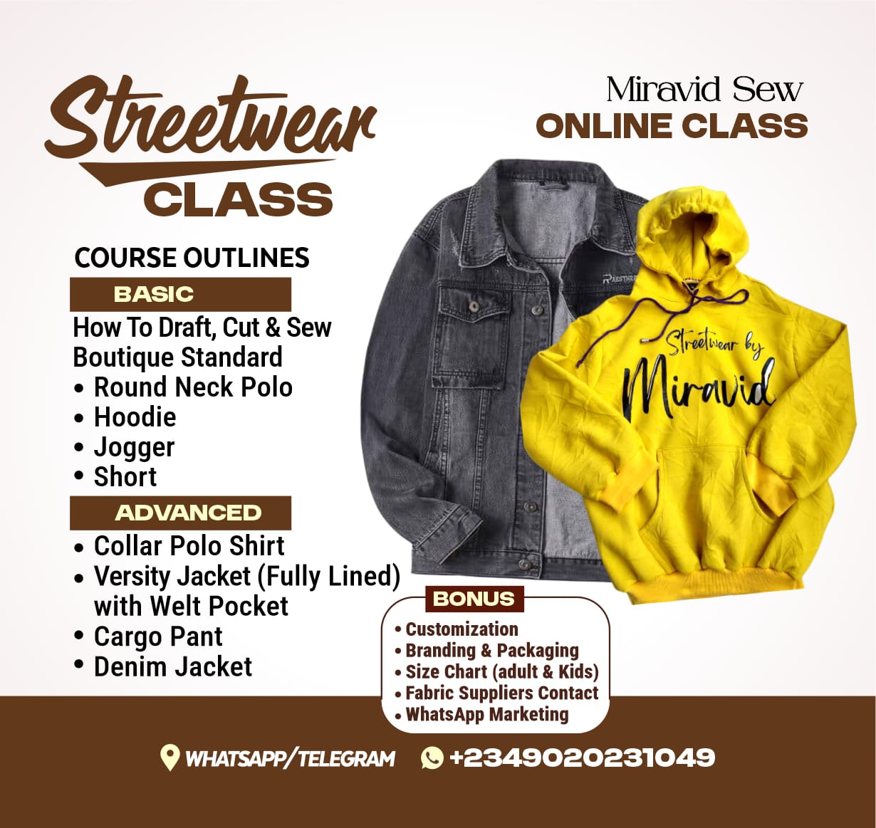 STREETWEAR CLASS (Video Course)