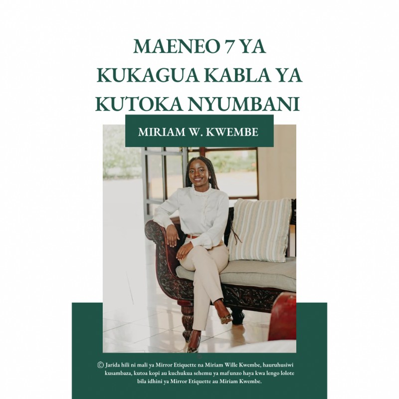 Maeneo SABA ya Kukagua Kabla ya Kutoka Nyumbani