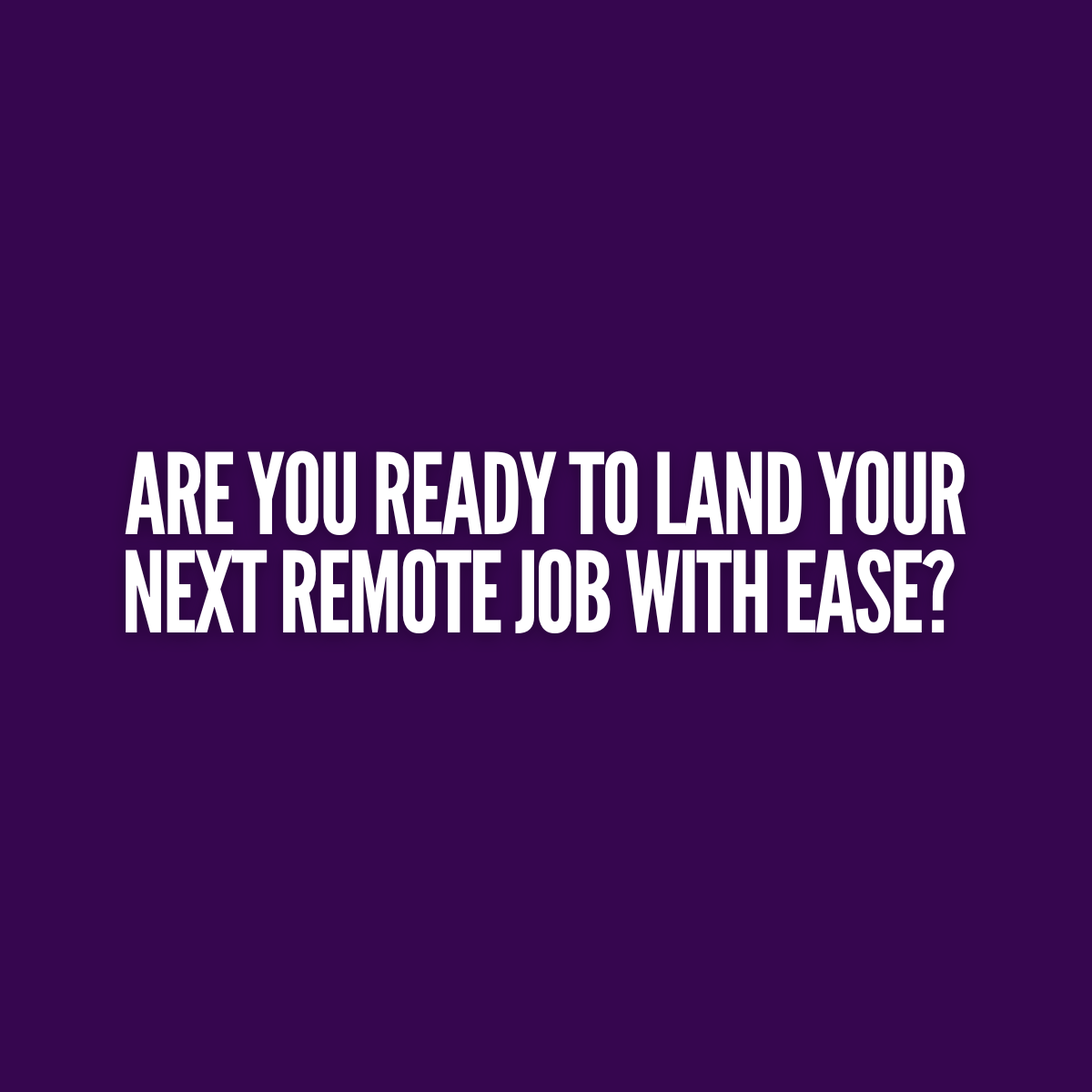 Remote Job BootCamp