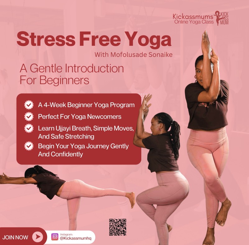 Stress Free Yoga : A 4-week program for Newbies