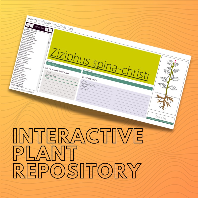 Interactive Plant Repository (Excel-based)