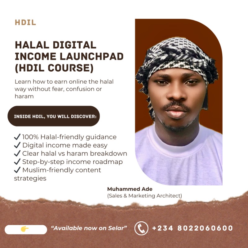 (HDIL) Halal Digital Income Launchpad ☪️