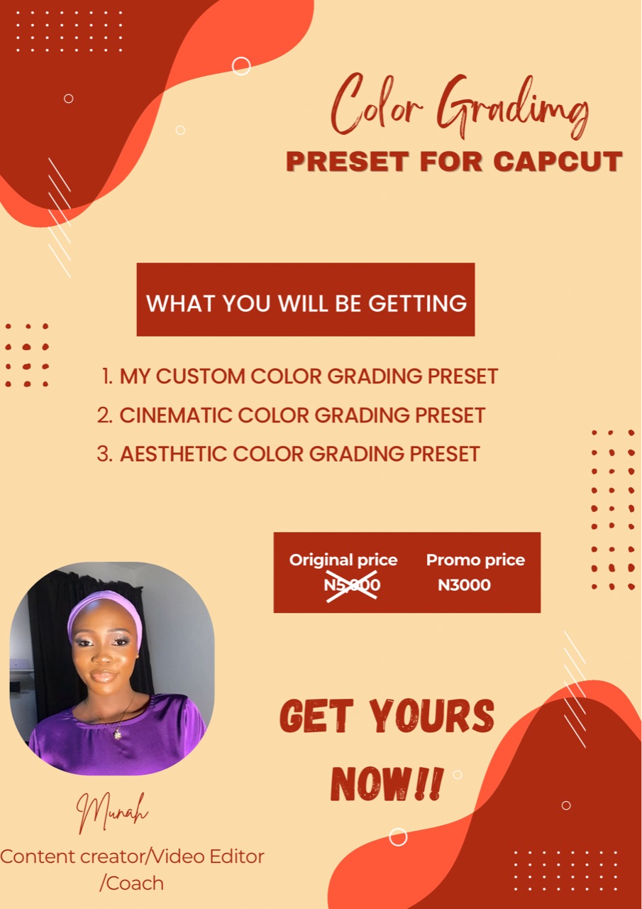 Color Grading Preset for CapCut