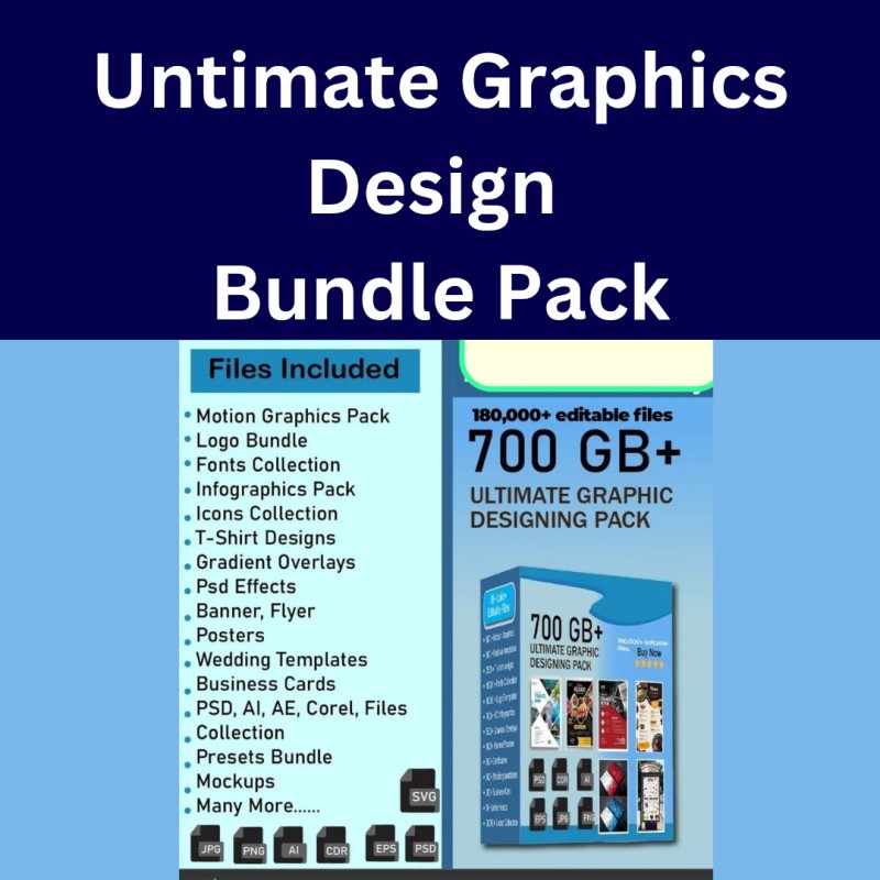 Untimate Graphics Design Bundle Pack