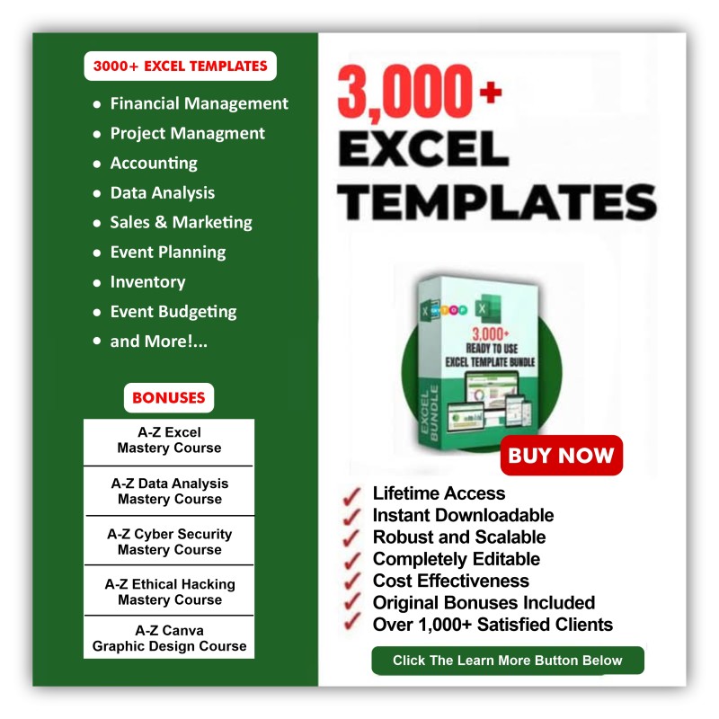 3000+ Excel Templates