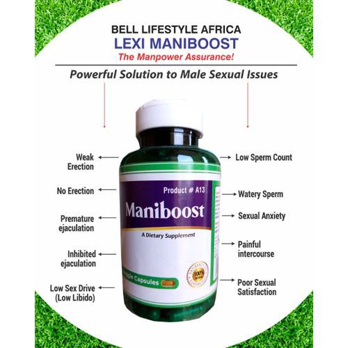 Maniboost - 100% Herbal 60 capsule Supplement . copy