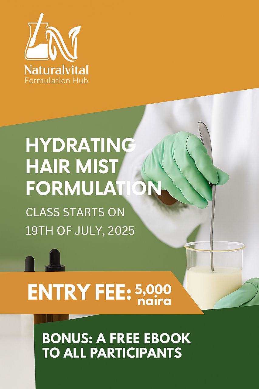 HYDRATING MIST FORMULATION ONLINE CLASS