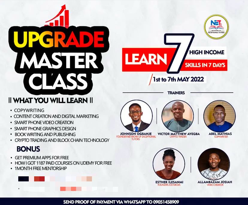 Upgrade Your Life: Learn 7 High-Income Skills in Just 7 Days!