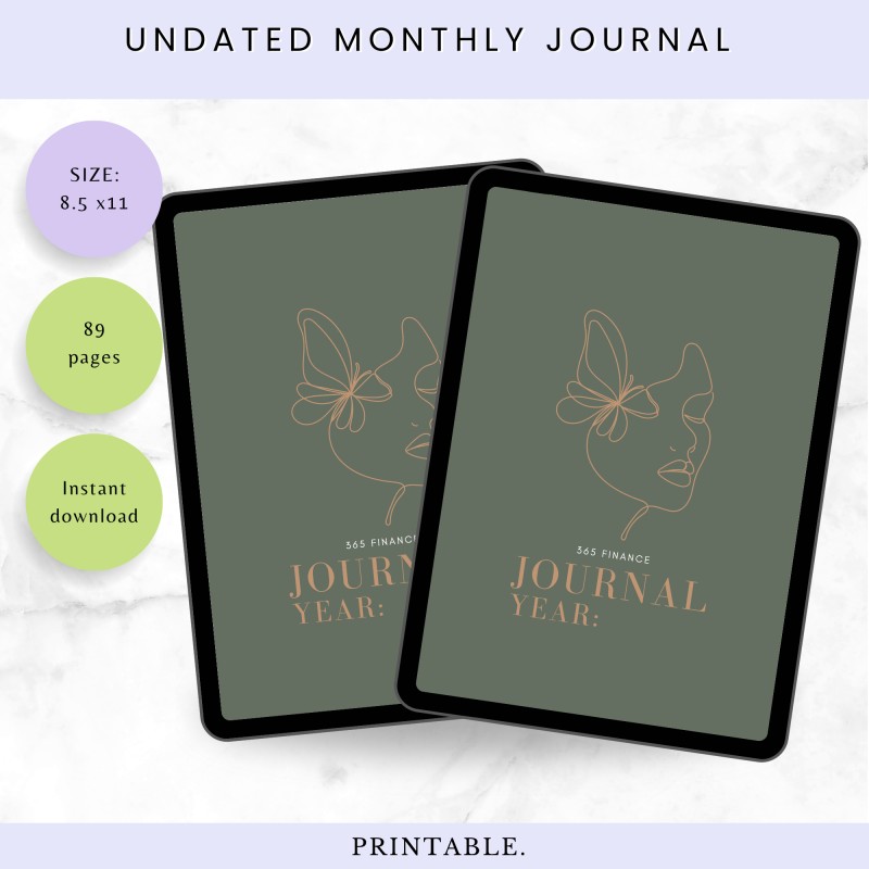 365 finances journal printable