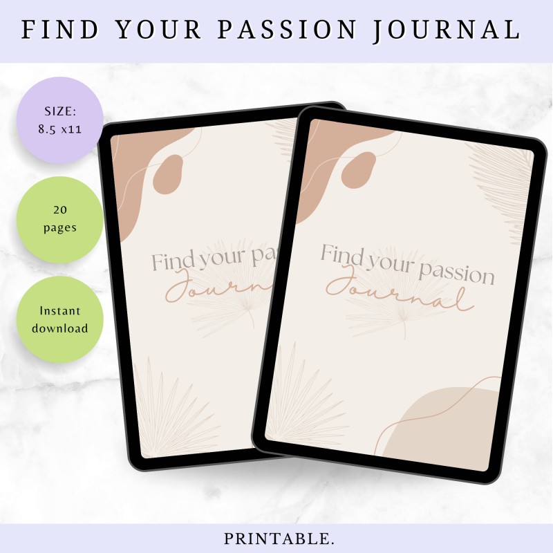 Find your passion printable