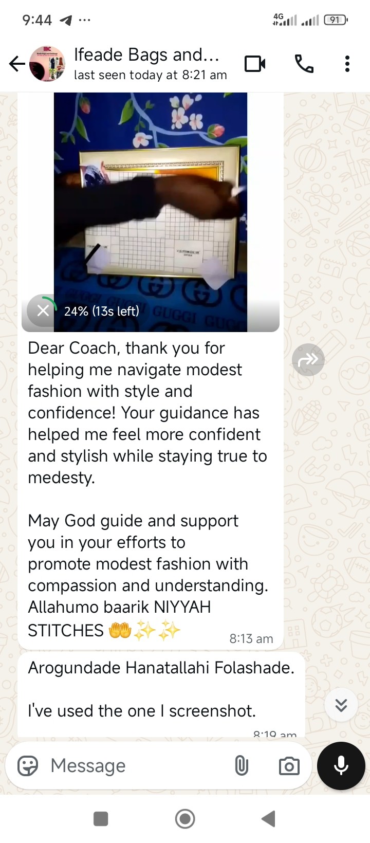 ONLINE INTENSIVE CUTTING & SEWING OF DIFFERENT MODEST WEARS (KHIMARS, HIJABS, ABAYA, NIQOBS, GLOVES& & LOT OF BONUSES CLASS.... ALL QUALIFIED STUDENT WILL BE CERTIFIED.... Private REGISTRATION FEE: ₦60,000