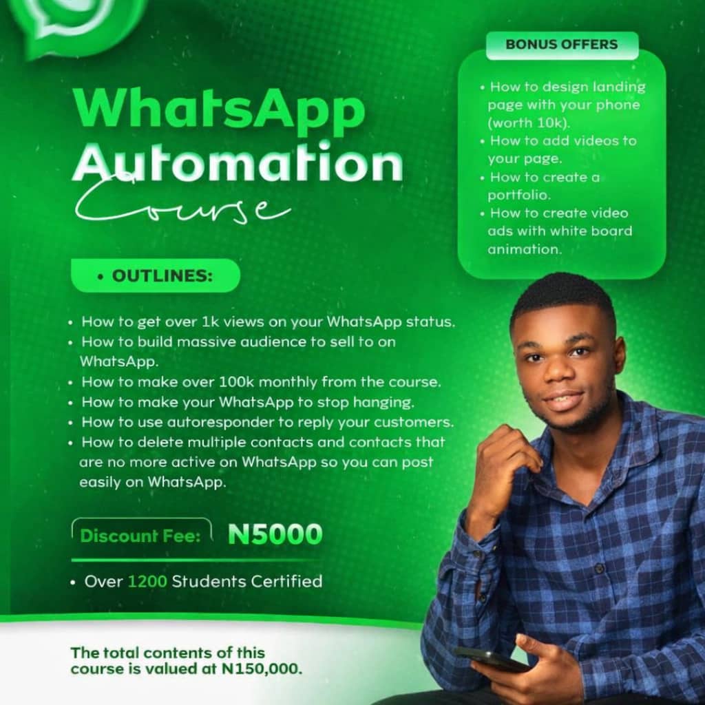 WHATSAPP AUTOMATION COURSE