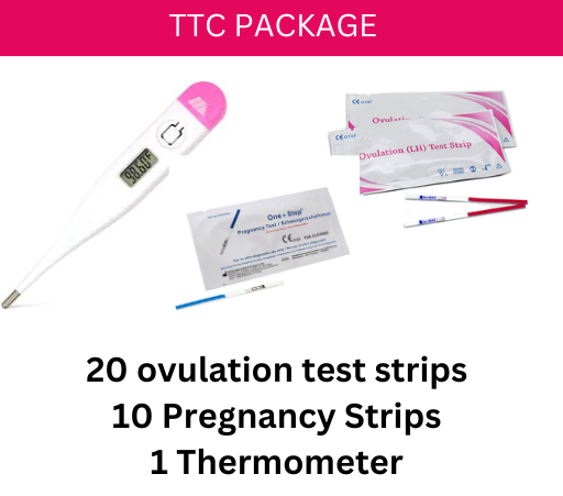 TTC Kit (1 Thermometer, 20 Ovulation and 10 Pregnancy Strips)
