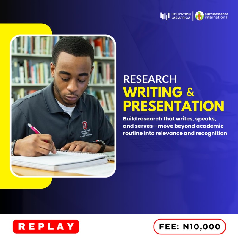 Researcher Writing and Presentation Workshop