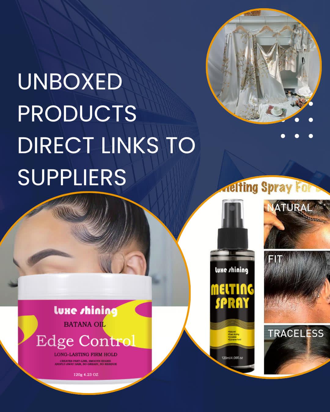 Unboxed products supplier links