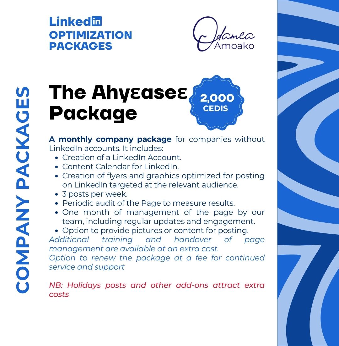 LinkedIn Ahy3ase3 (Company) Package