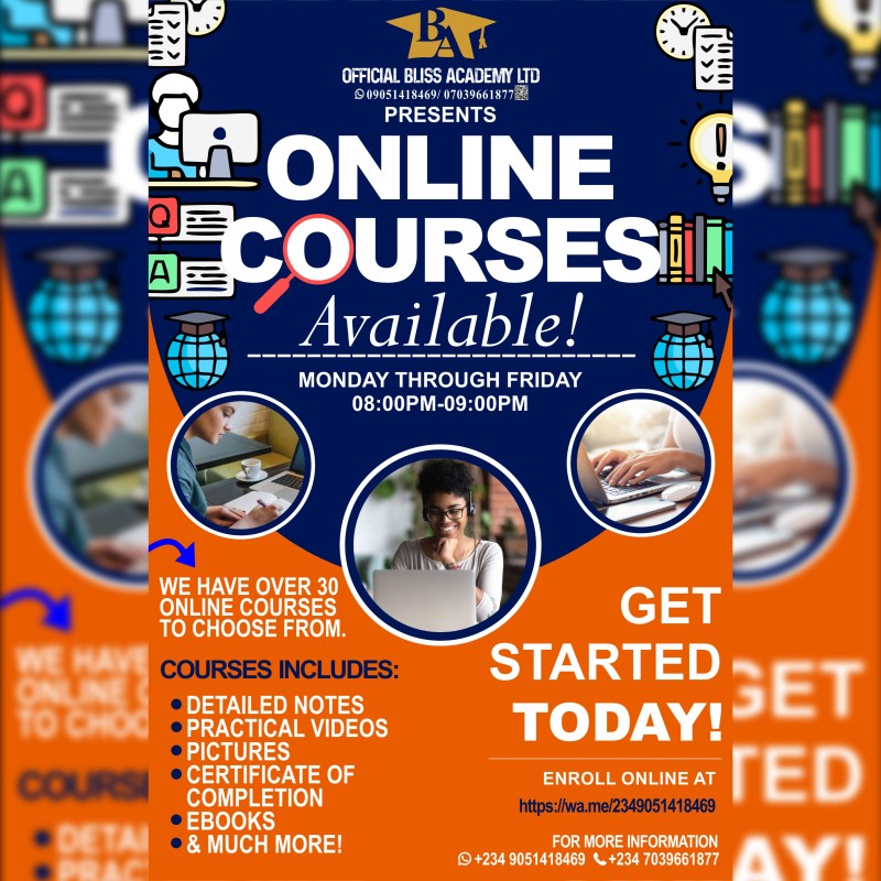 OFFICIAL BLISS ACADEMY LTD ONLINE COURSES FOREIGN PAYMENTS PORTAL