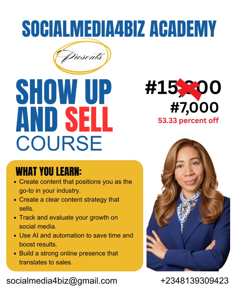 Show up and sell course