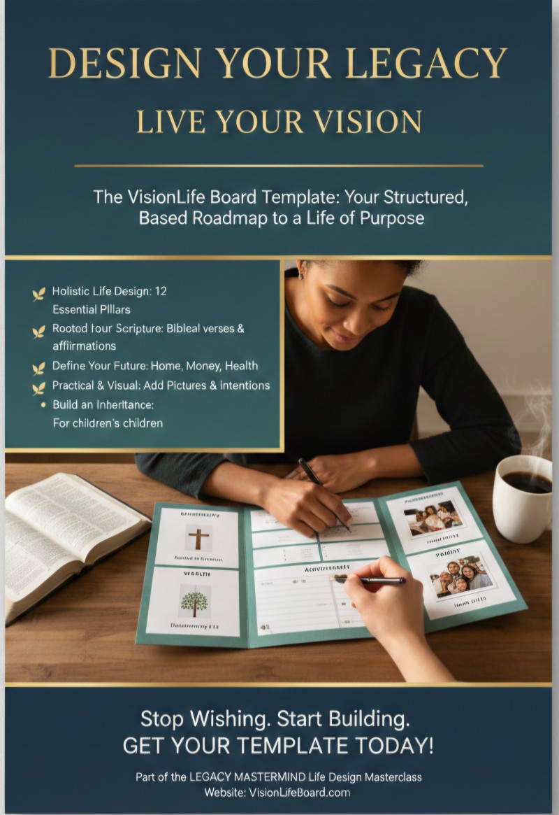 Life Design Vision Board Template