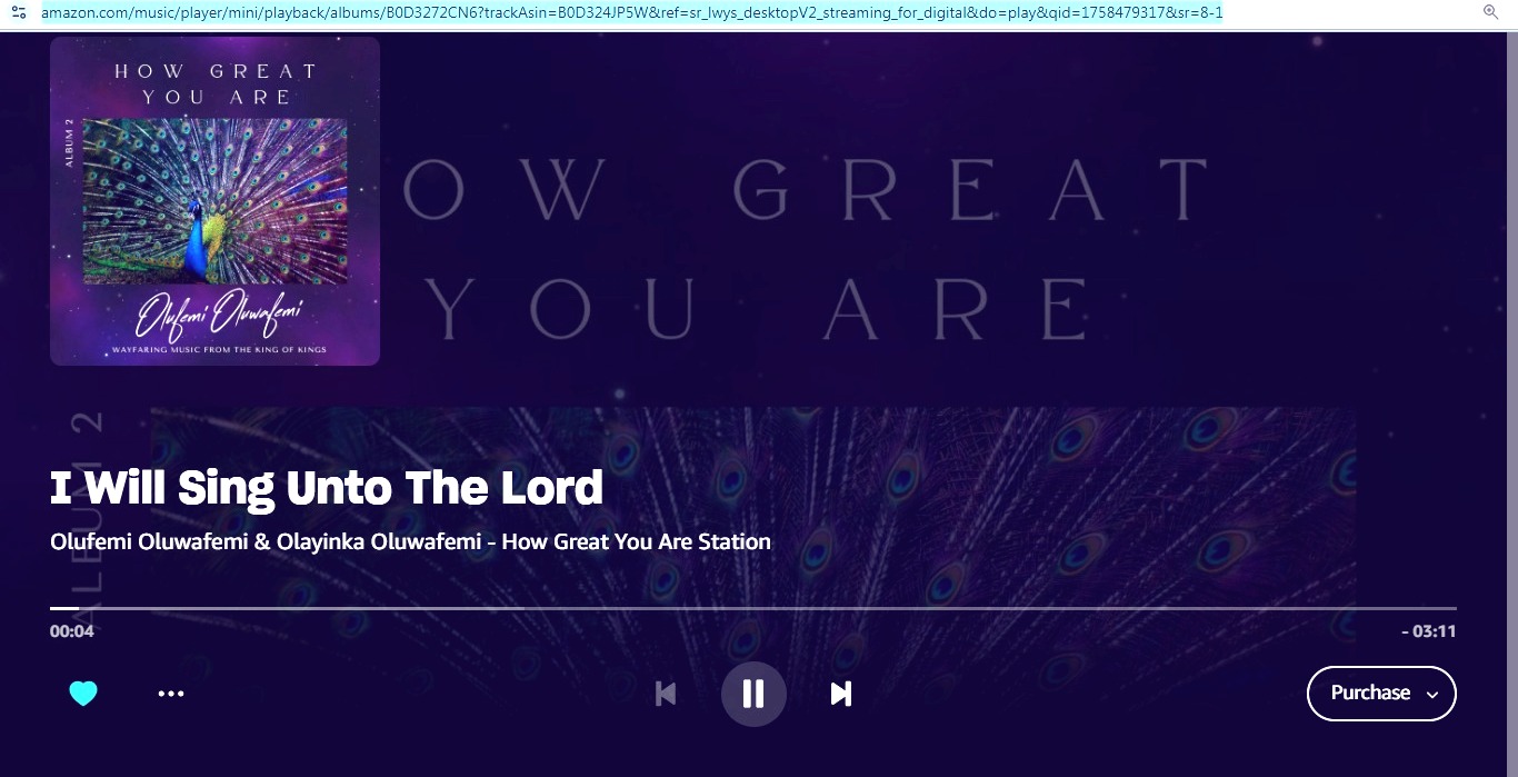 I Will Sing Unto The Lord - Olufemi Olwafemi