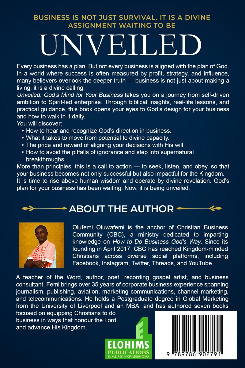 UNVEILED: GOD'S MIND FOR YOUR BUSINESS