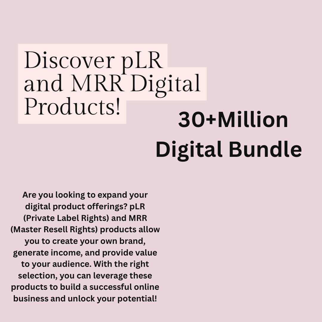 30 Million Digital Products