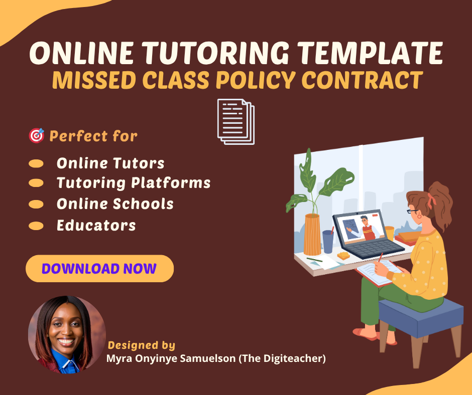 Online Teaching Contract Template: Missed Class And Rescheduling Policy