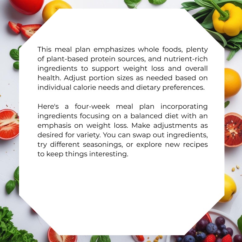 4-Week Meal Plan