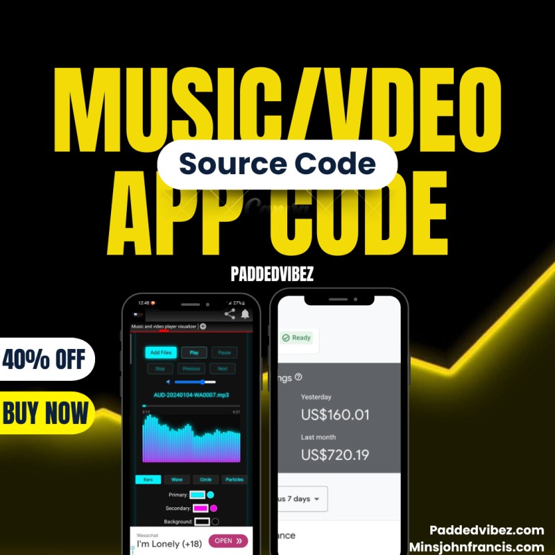 Music and video player visualizer App Source Code