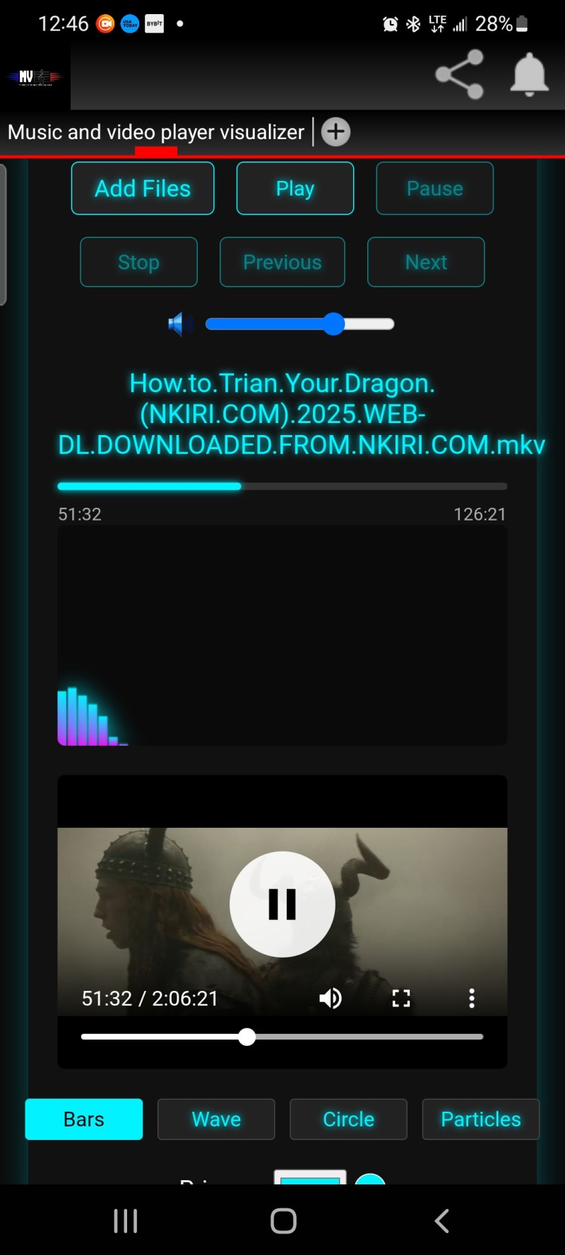 Music and video player visualizer App Source Code