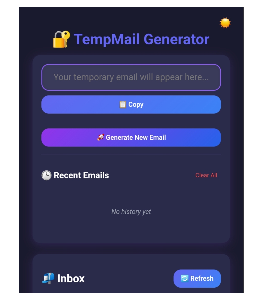TempMail Builder PRO โ Multi-Platform Disposable Email Generator (HTML Source Code + Monetization Ready)