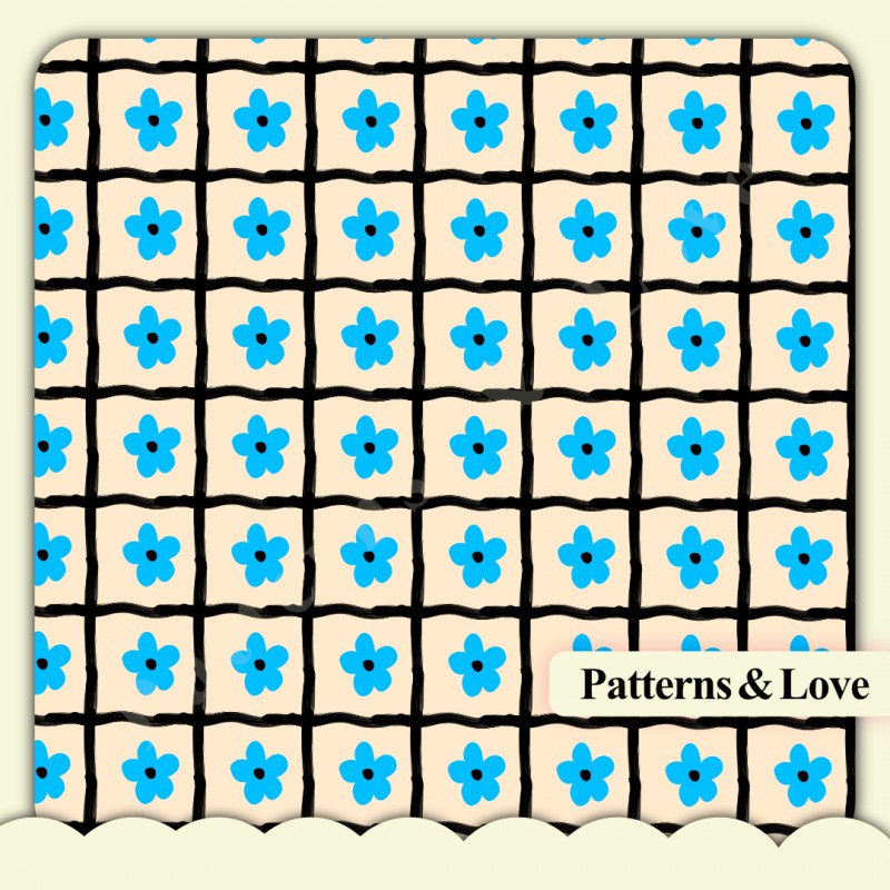 Buy Smiling Daisies Seamless Pattern by JAMILA ALI on Selar