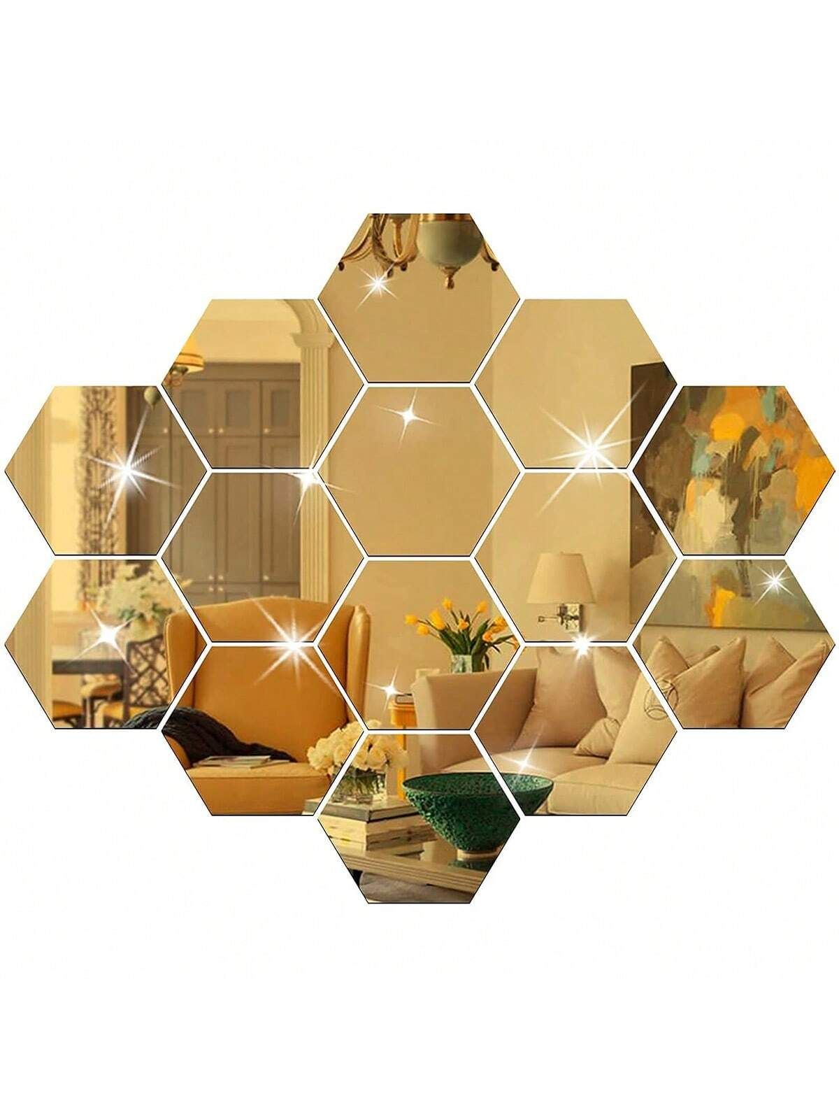 Acrylic Adhesive Reflective mirror 3D wall design