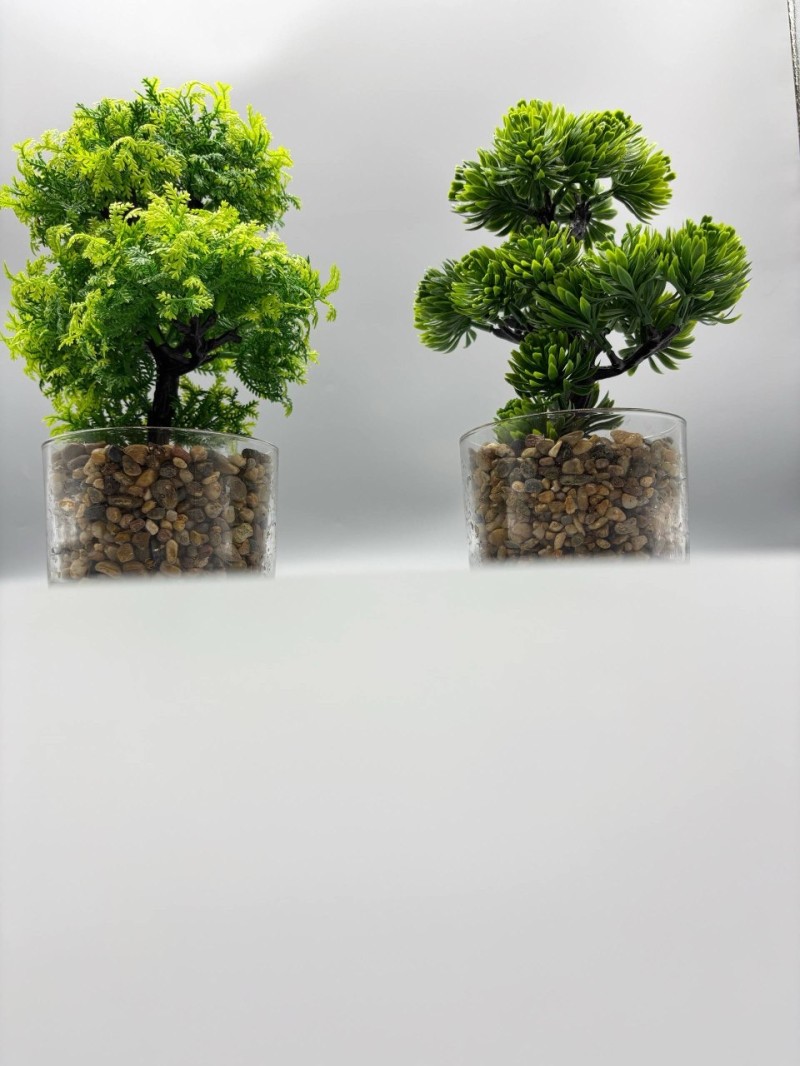 Console Artificial flower Glass vase