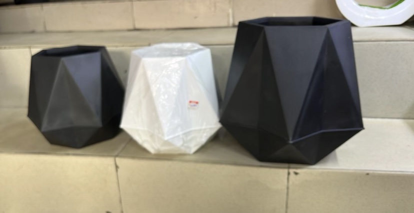 Empty 3D Hexagon Fibre Plant