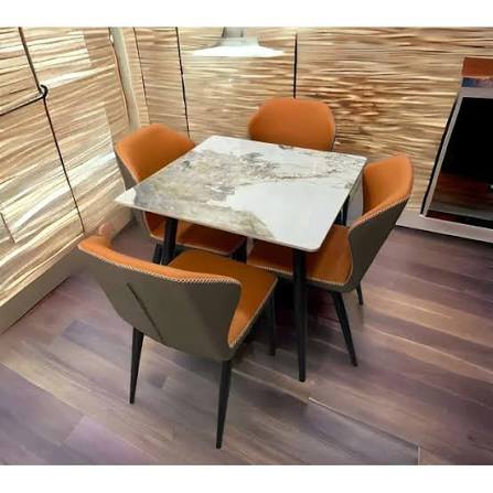 Square Marble Dinning Tables  Set 4, 6, 8, Chairs