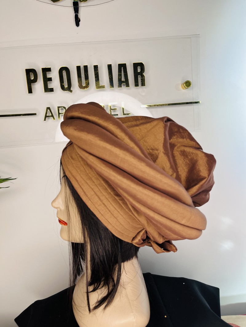 Cocoa Luxe Turban Hat