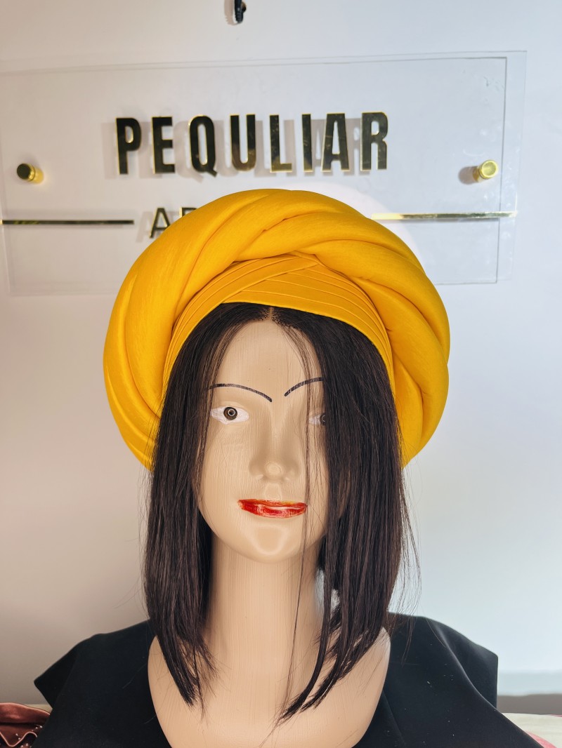 Golden Sunrise Yellow Turban Hat