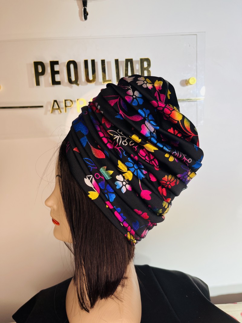 Multicolor Fusion Turban Hat