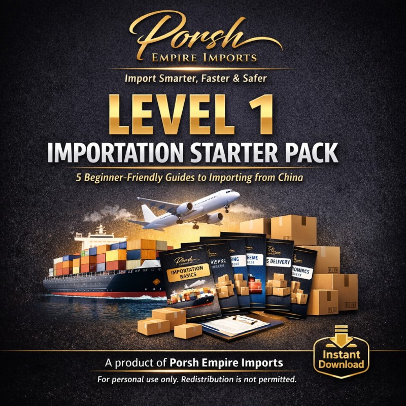 LEVEL 1 IMPORTATION STARTER PACK [5 Essential Guides for Beginners – Learn How to Import Smarter, Faster & Safe]