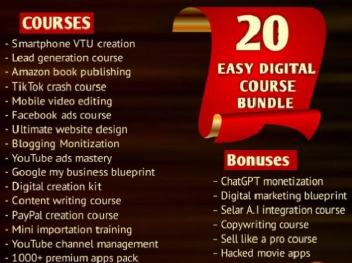 20 IN 1 DIGITAL PRODUCTS COURSES