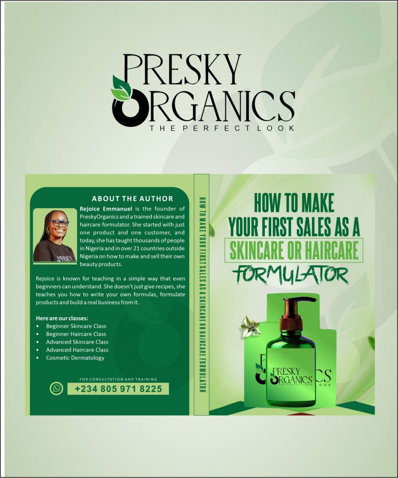 HOW TO MAKE YOUR FIRST SALE AS A SKINCARE OR HAIRCARE FORMULATOR