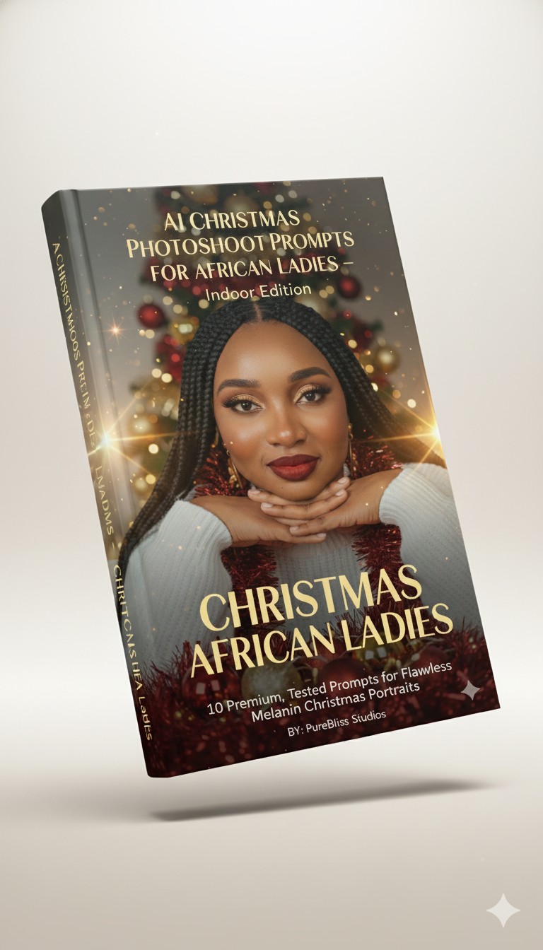 The AI Christmas Photoshoots Prompts for African Ladies — Indoor Edition