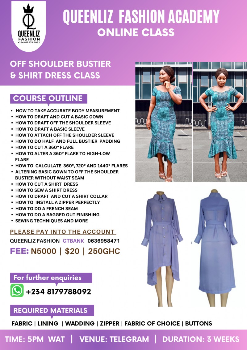 OFF SHOULDER BUSTIER / SHIRT DRESS